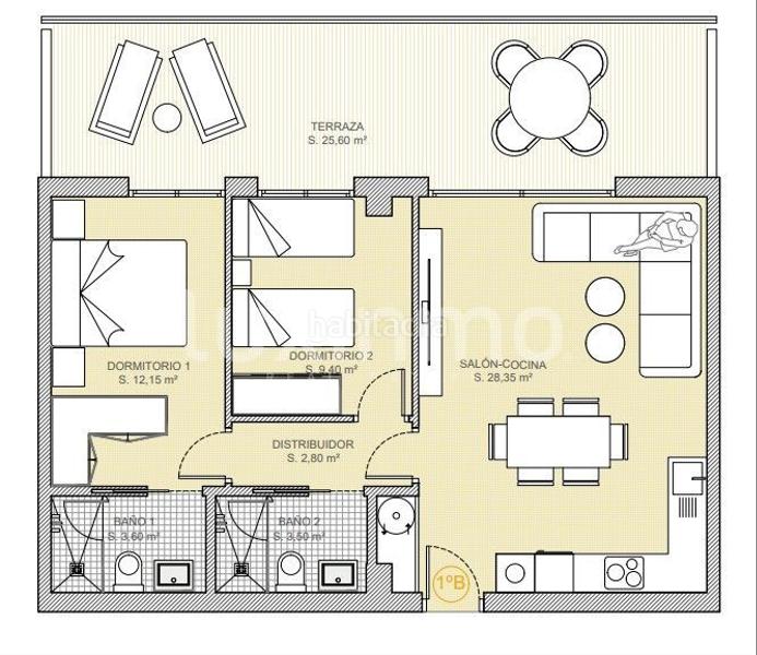 Foto bbec3a48-17fe-4161-8862-b08b0e26e97a. Appartamento con piscina in balcón de Finestrat-terra marina Finestrat
