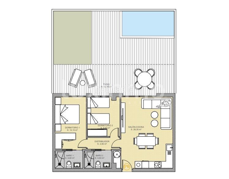 Foto 1f0132c0-1981-4cb2-9322-45566bbbd539. Ground floor with pool in balcón de Finestrat-terra marina Finestrat