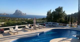 Lloguer Xalet a Cala Vedella-Cala Tarida. Villa con vistas al mar y la isla de es vedra