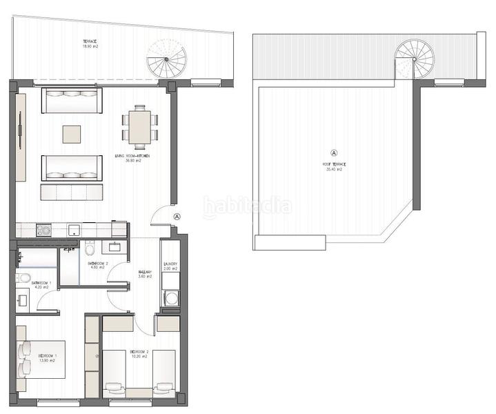 Foto a1a20eea-5cee-490a-93e1-18128ce46031. Attico con riscaldamento piscina in Marina Botafoc-Talamanca Ibiza