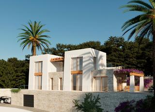 Xalet a La Viña-Montemar-San Jaime. Preciosa e ibicenca villa con vistas al mar en benissa