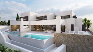 Chalet à Benimeit-Tabaira. Ibicenca villa sorells a las alturas de moraira