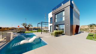 Xalet a Bonalba-Cotoveta. Villas de nueva construcción con piscina privada y jardín en mut