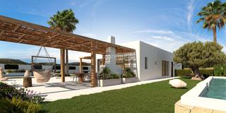 Chalet in Pedreguer. Moderna casa mediterránea con vistas al mar en pedreguer
