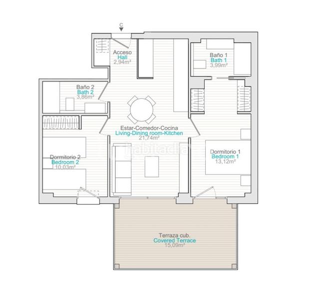 Foto cfa521eb-563b-4b3b-9250-f7dcf73dd9b2. Flat with pool in Devessa - Monte Pego Dénia
