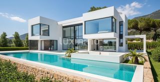 Chalet in Benimeit-Tabaira. Villa contemporánea de 3 dormitorios con piscina en moraira en v