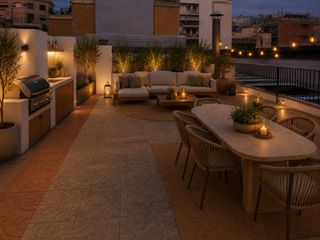 Pis a Carrer de neptú 4. Como vivir en una casa con gran terraza privada junto a vía augu