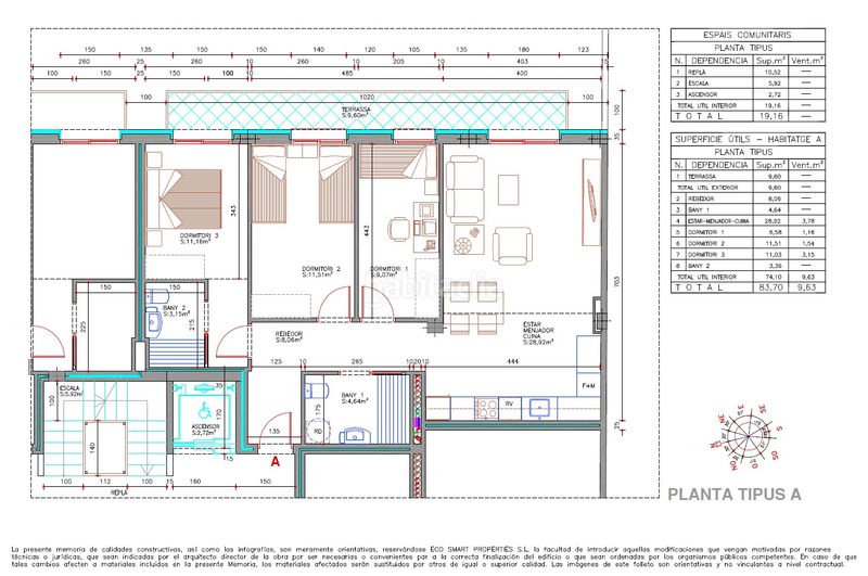 Foto 1d9fe1ea-dc6e-422c-a369-c20f9617adcd. Appartement 83m<sup>2</sup> dans carrer de cèsar martinell i brunet 23 dans Vendrell (El)
