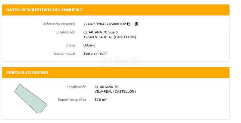 Foto 6154af62-aa3c-4df6-aa77-1c8a0aa09c9a. Wohngrundstück in vila-real - cl artana 70 in Avenida Alemania-Italia Villarreal / Vila - real