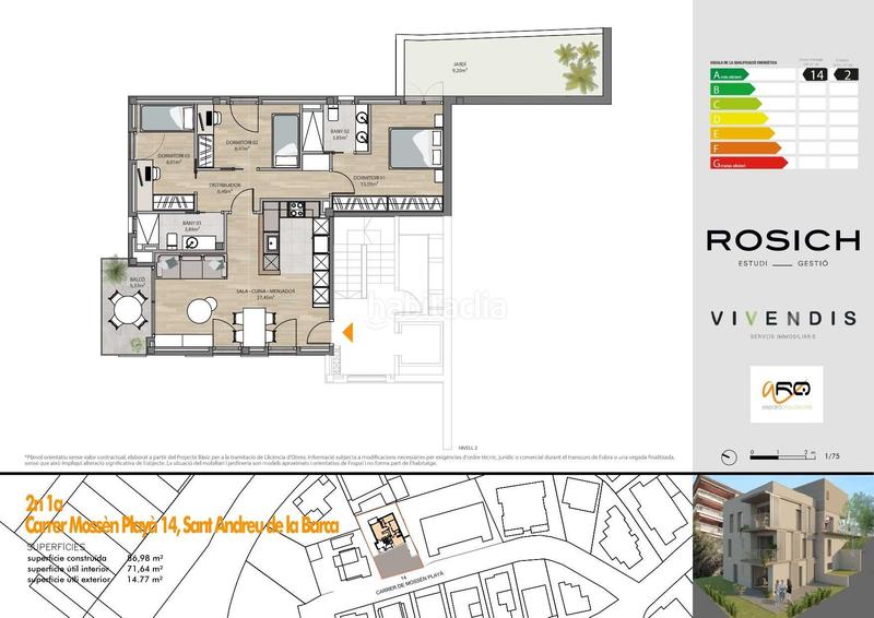 Foto 52e76e7c-7304-4c7b-8fb4-df2016d2cb54. Piso en calle del mossèn playa 14 obra nueva, ultimo atico con terraza! en Sant Andreu de la Barca