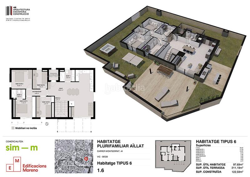 Foto 804ff225-f76c-4a4c-bb13-336c4a31f5ef. Attico 113m<sup>2</sup> in carrer de montserrat 41 in Caputxins-Ambulatori Vic