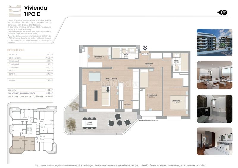 Foto f2a3aa03-eced-4f1d-a1ca-28bd679a166f. Pis 98m<sup>2</sup> amb aparcament piscina a Zarandona Murcia