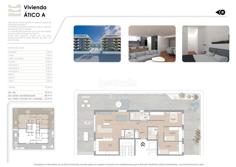 Foto 0dfa9433-580b-4847-a154-3c9bbc18e075. Àtic 111m<sup>2</sup> amb aparcament piscina a Zarandona Murcia