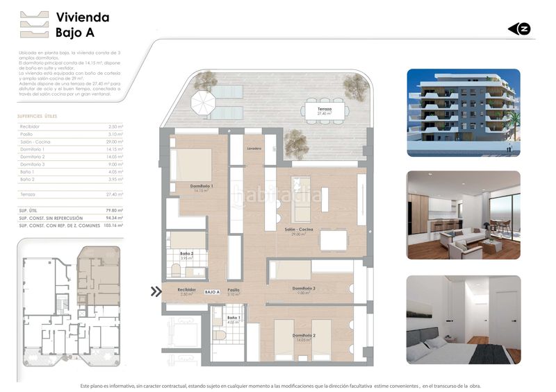 Foto 21f2d2e1-7361-4f17-92f8-552133faeade. Àtic 111m<sup>2</sup> amb aparcament piscina a Zarandona Murcia