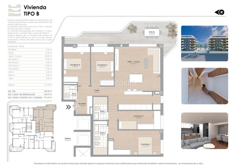 Foto d445be96-94ad-4662-9ece-912bfb5a8fa0. Àtic 111m<sup>2</sup> amb aparcament piscina a Zarandona Murcia