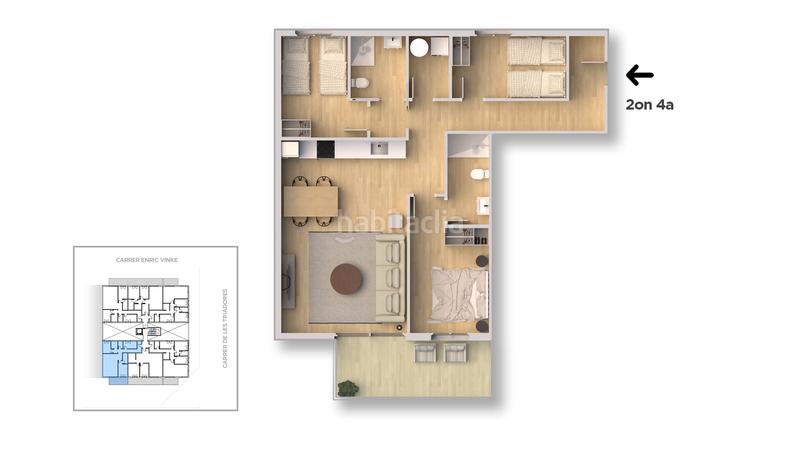 Foto 79d36e91-4e60-40ea-bb8b-1ecda79dc34a. Piso 90m<sup>2</sup> obra nueva 3 habitaciones en Sant Joan - Vilarromà Palamós