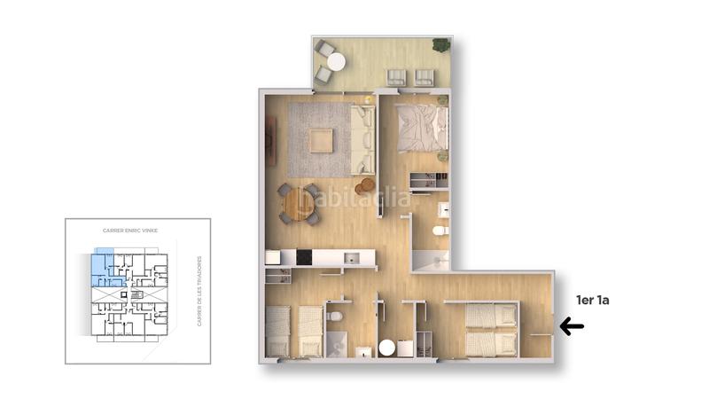 Foto f325807e-8617-44b4-8bb8-cd467e849fd1. Piso 90m<sup>2</sup> obra nueva 3 habitaciones en Sant Joan - Vilarromà Palamós