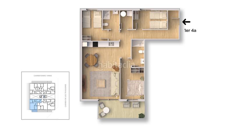 Foto efba5ade-4a9f-4a66-808a-4d78a3e42ce2. Piso 95m<sup>2</sup> obra nueva en Sant Joan - Vilarromà Palamós