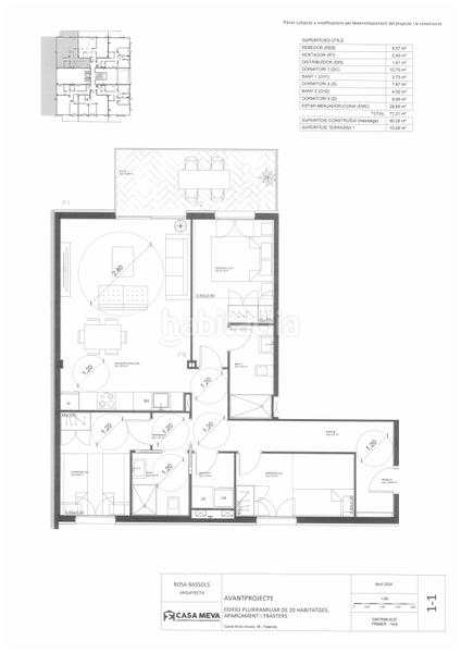 Foto 5d6d6dfa-0951-49cd-a6be-13703d08e3af. Flat 95m<sup>2</sup> with heating in Sant Joan - Vilarromà Palamós