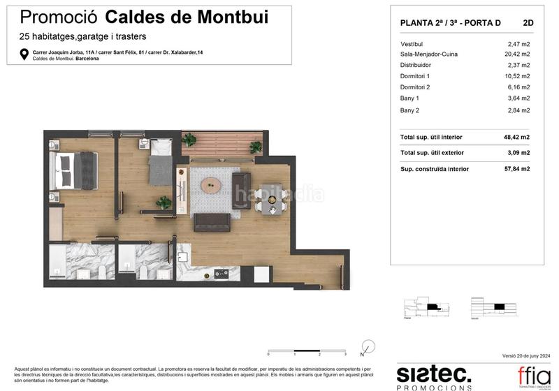Foto 99fd1fa6-9983-419c-ba2f-bd3f0f81c719. Piso 57m<sup>2</sup> en carrer doctor xalabarder 14 en Caldes de Montbui