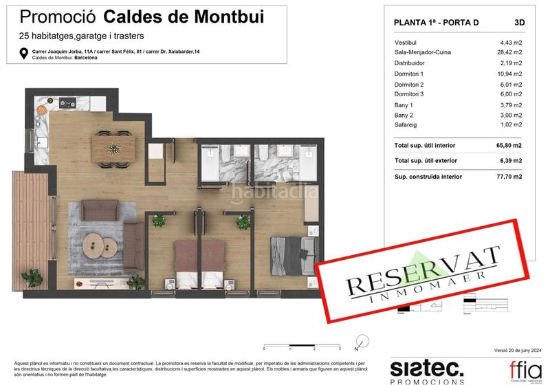 Foto 7bbeb787-4a5a-48c4-b58e-2ee602a3a734. Appartamento 77m<sup>2</sup> in carrer doctor xalabarder 14 in Caldes de Montbui