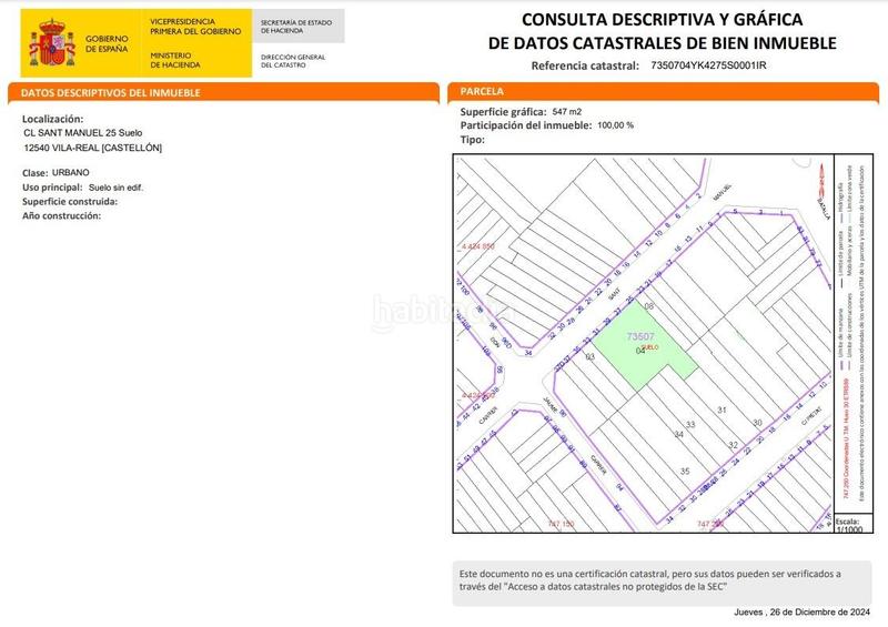 Foto 7ba68643-f631-4805-84a5-52a5e0e82869. Terreno residenziale in Avenida Alemania-Italia Villarreal / Vila - real