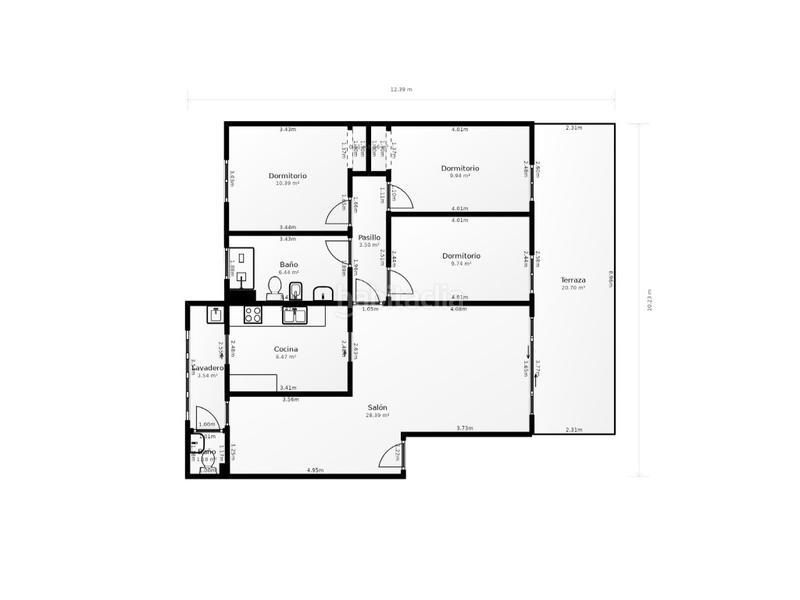 Foto 89f22633-1442-461b-81e5-db90219b7c69. Casa adossada amb aparcament a Heliópolis Benicasim / Benicàssim