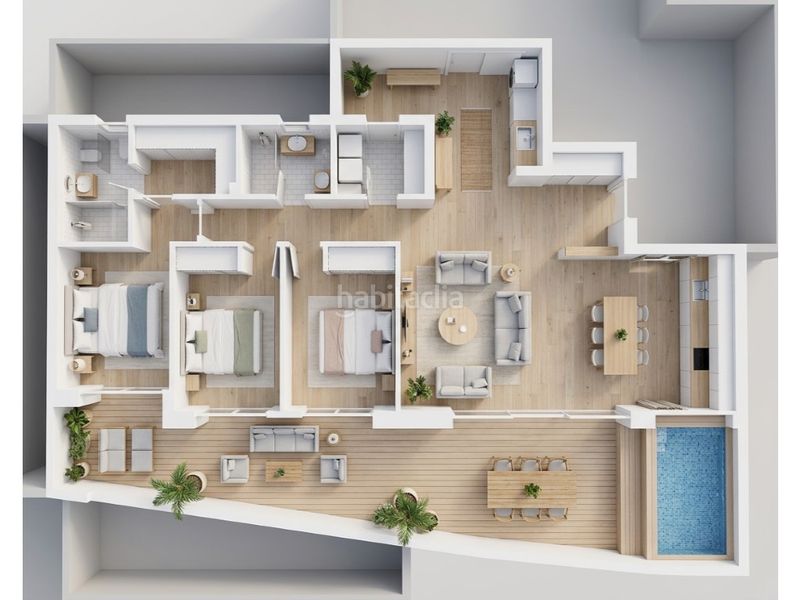 Foto c71c6b1c-c995-46fe-8cc7-7a07d3d868cb. Apartamento espectacular apartamento torre bellver con piscina privada en terraza en Oropesa del Mar