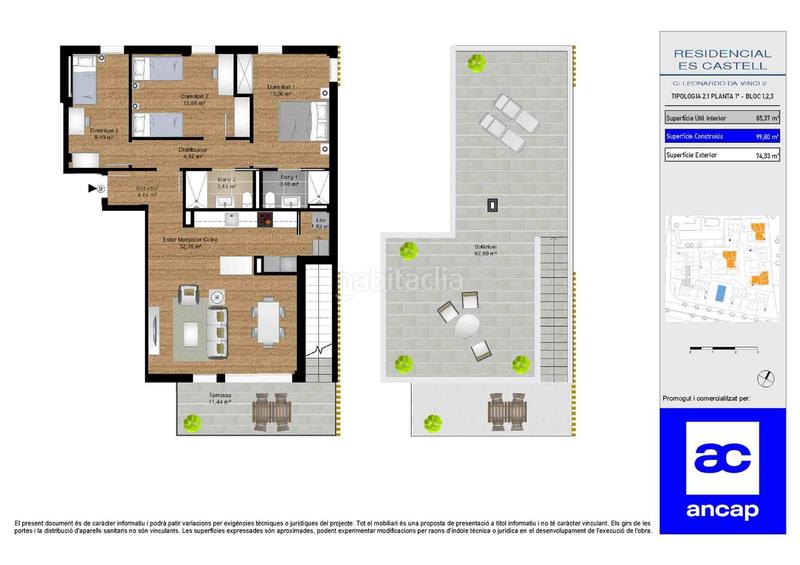 Foto cbe2f510-8eec-47bf-8461-7bb8c39997d2. Penthouse 99m<sup>2</sup> in carrer leonardo da vinci 2 in Vilafortuny Cambrils