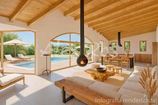 Maison  De baix. Espectacular casa en masos de pals
