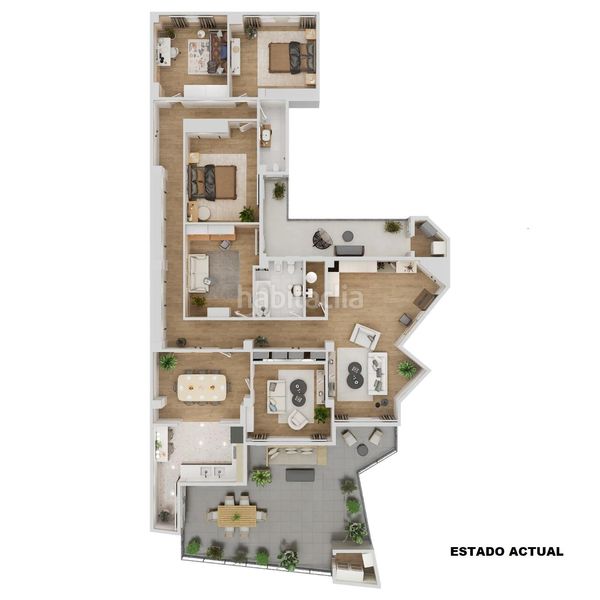 Piso en calle gran via fernando el catolico 24 vivienda señorial con terraza en gran vía fernando el católico en Valencia - Imagen 60