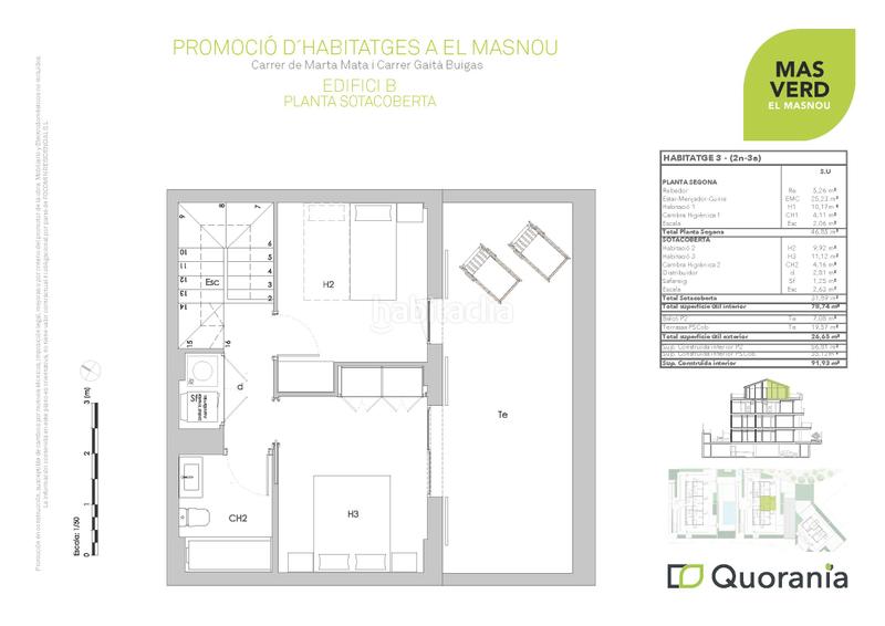 Foto 9600a1f4-7828-47b5-aa7b-97bc2f4da9f0. Dúplex 91m<sup>2</sup> amb calefacció piscina a Califòrnia-Santa Madrona Masnou (El)