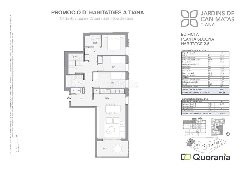 Foto 53115148-7c53-450d-a082-a78ce4caa56a. Àtic 115m<sup>2</sup> amb calefacció piscina a Tiana