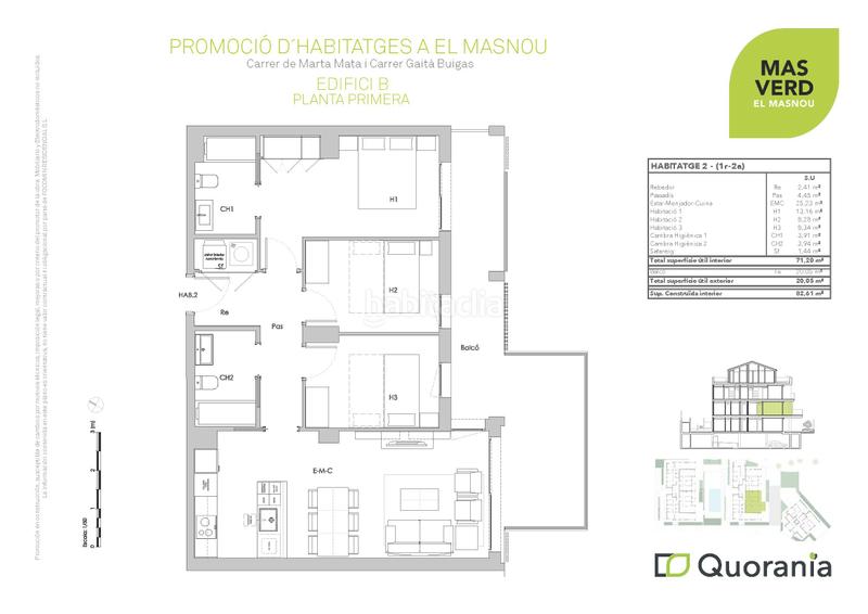 Foto d2356ac3-140f-46b7-92da-5093ab8f7372. Piso 82m<sup>2</sup> hogar eficiente y funcional en el masnou. en Masnou (El)