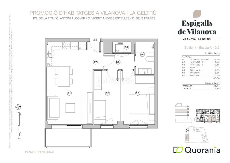Foto 8aed6d9b-a368-47da-b995-65505afbc5ae. Etagenwohnung 58m<sup>2</sup> mit parking pool terrasse in Masia Nova-Solicrup Vilanova i la Geltrú