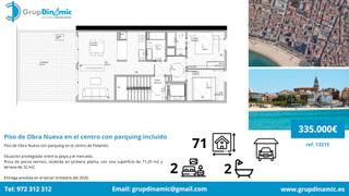 Appartement à Carrer alba 37. Piso de obra nueva con parquing en el centro de palamós