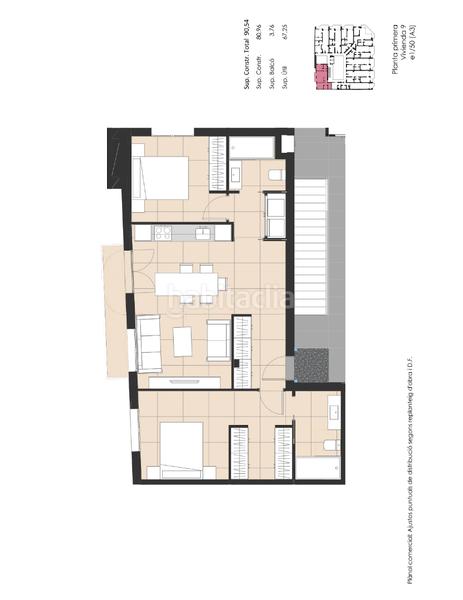 Foto 0c3b77a0-a77a-4574-8684-75475f3ce560. Piso en carrer president macià 116 piso excepcional de obra nueva, ya finalizada en Palamós