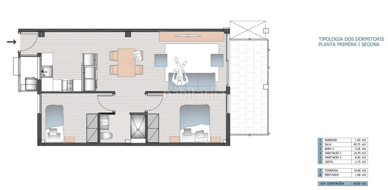Foto ca330607-c835-40b8-be19-b77adc0a2386. Piso obra nueva con piscina en el centro en Sant Joan - Vilarromà Palamós