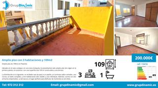 Piso en El Pedró. Amplio piso de 3 habitaciones con 109m2