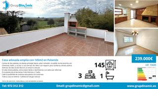 Maison jumelée à Sant Joan - Vilarromà. Casa adosada de 145m2 en palamós