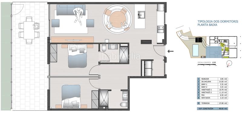 Foto 6a595478-21d5-4e32-af8a-a5a705ad28cf. Planta baixa amb calefacció piscina a Sant Joan - Vilarromà Palamós