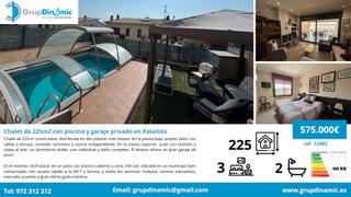 Xalet a Sant Joan - Vilarromà. Chalet de 225m2 con piscina y garaje privado en palamós