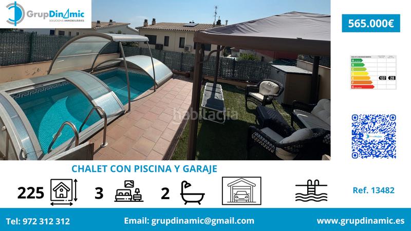 Foto b5d2ce3c-a551-4ad0-8d5f-3be848d7596d. Chalet  de 225m2 con piscina y garaje privado en Palamós