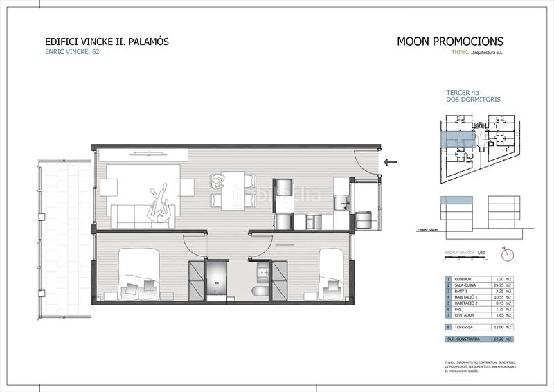 Foto 316d79c1-f557-4a65-a654-48a92fc668f8. Flat 63m<sup>2</sup> in carrer de la font 42i in Sant Joan - Vilarromà Palamós