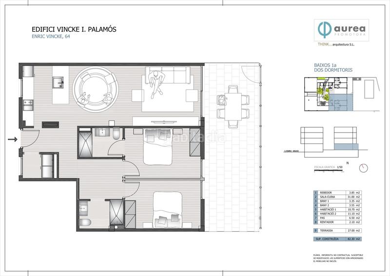 Foto 980dd64b-bdb1-49e9-b740-e2a555a5d4ab. Flat 90m<sup>2</sup> in carrer de la font 42i in Sant Joan - Vilarromà Palamós