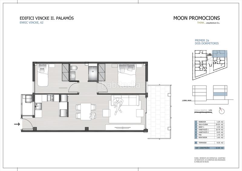 Foto 9d00339f-0c28-4c50-8dea-6a599a72c111. Flat 63m<sup>2</sup> in carrer de la font 42i in Sant Joan - Vilarromà Palamós