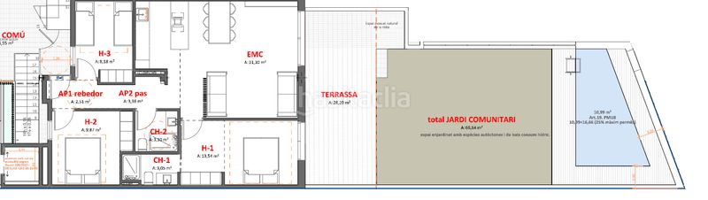 Foto 15a81587-72aa-4c4f-b083-b39704c15788. Planta baja en carrer de la font 28i espectacular vivienda de obra nueva, con gran jardín y piscina propia. en Palamós