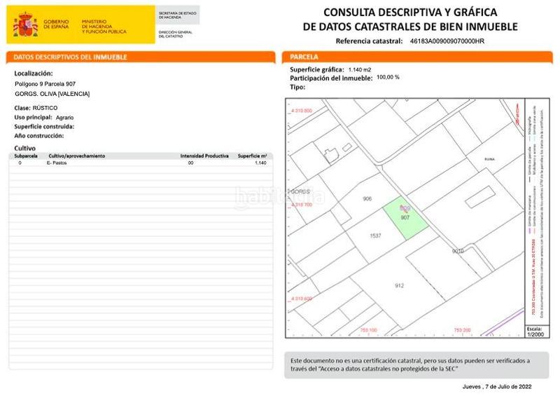 Foto 6acb671e-4f23-4544-8de7-6eefbb1917f4. Fondo rustico in polígono nueve 1537 in Oliva playa Oliva