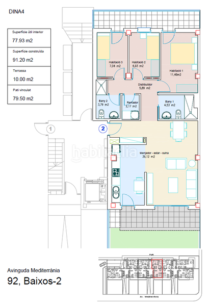 Foto 9a81bf54-c9c4-4e29-81ef-8c3163bca936. Ground floor 91m<sup>2</sup> in avinguda mediterrània 94 in Centre Vidreres