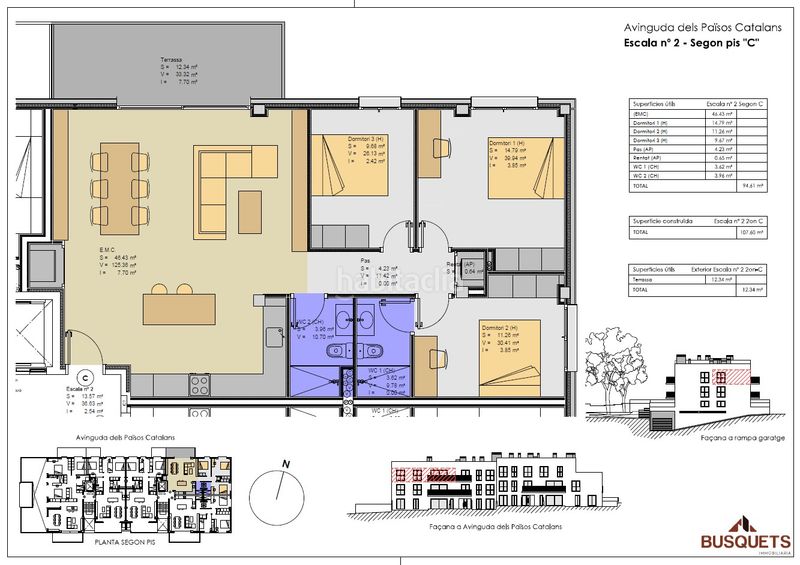 Foto 1a9e4fc9-509b-475f-815b-3e0ddab8f7e8. Ático 102m<sup>2</sup> en avinguda bellavista 15 segona planta pis d'obra nova | 107,60 m² construïts | 3 habitacions | terrassa de 12,34 m² | parking inclòs en Maçanet de la Selva